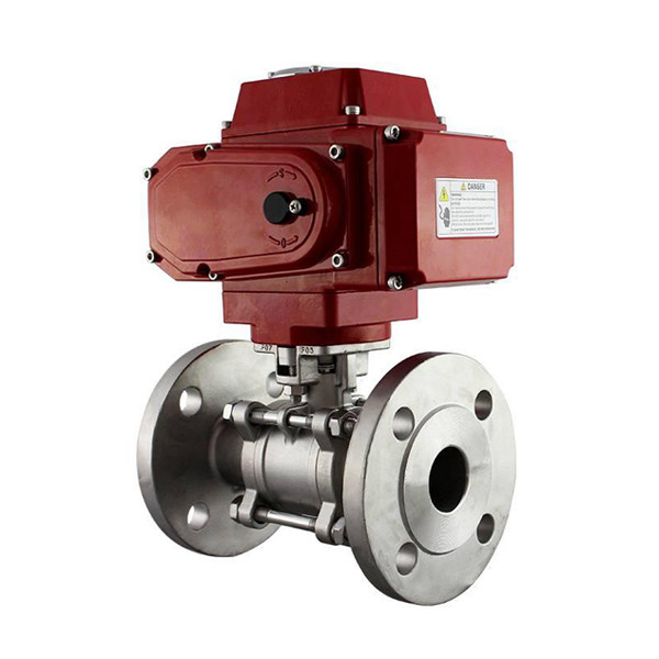 電動三片式法蘭球閥