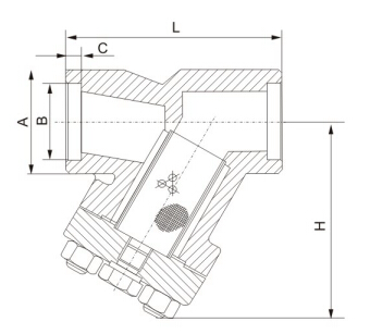 鍛鋼Y型過濾器 (圖1) 鍛鋼Y型過濾器 (圖1)