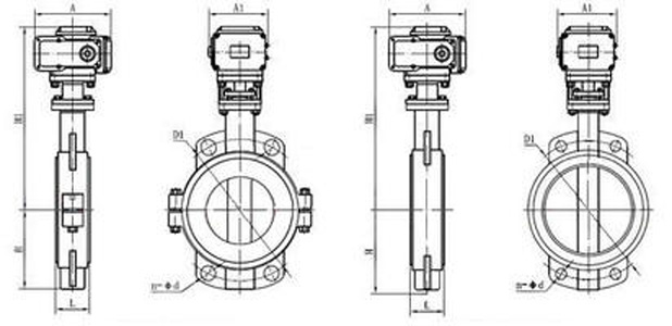 D971F防爆電動(dòng)襯氟中線蝶閥(圖1) D971F防爆電動(dòng)襯氟中線蝶閥(圖1)