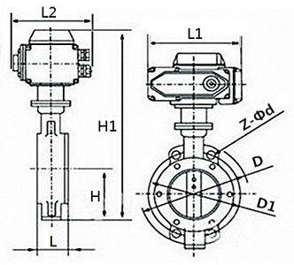 D973H防爆電動(dòng)三偏心對(duì)夾蝶閥(圖1) D973H防爆電動(dòng)三偏心對(duì)夾蝶閥(圖1)
