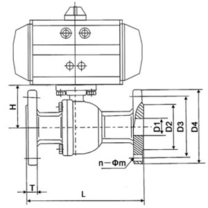 Q641F氣動(dòng)法蘭球閥(圖1) Q641F氣動(dòng)法蘭球閥(圖1)