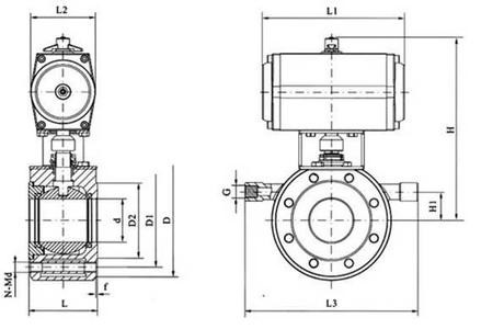 BQ671F氣動對夾式保溫球閥(圖1) BQ671F氣動對夾式保溫球閥(圖1)