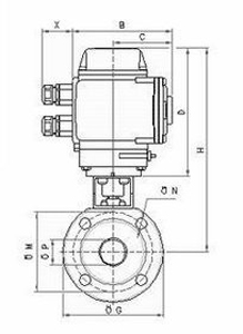 BQ971F電動對夾保溫球閥(圖1) BQ971F電動對夾保溫球閥(圖1)