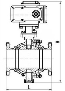 Q947W電動(dòng)固定法蘭球閥(圖1)